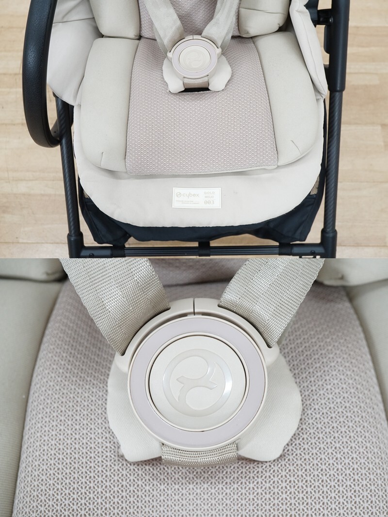 前ダ：【CYBEX/サイベックス】メリオ カーボン ベビーカー シーシェルベージュ 両対面式 軽量 コンパクト 折りたたみ ★送料無(wú)料★