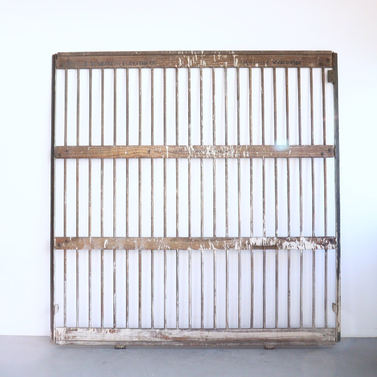 希少!! 1900年代初頭 ヴィンテージ ゲート /アンティーク ドア 扉 建具 フェンス ディスプレイ パーテーション アメリカ#610-300-69-365 建具