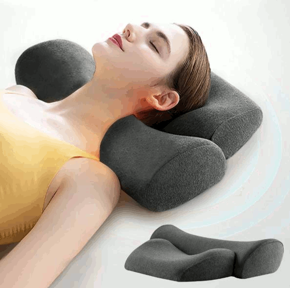 Soomil 枕 低反発 首枕 ストレッチ枕 【睡眠の専門家監(jiān)修】安眠枕 ネックピロー ヘットレスト 溫めて首を伸ばす 