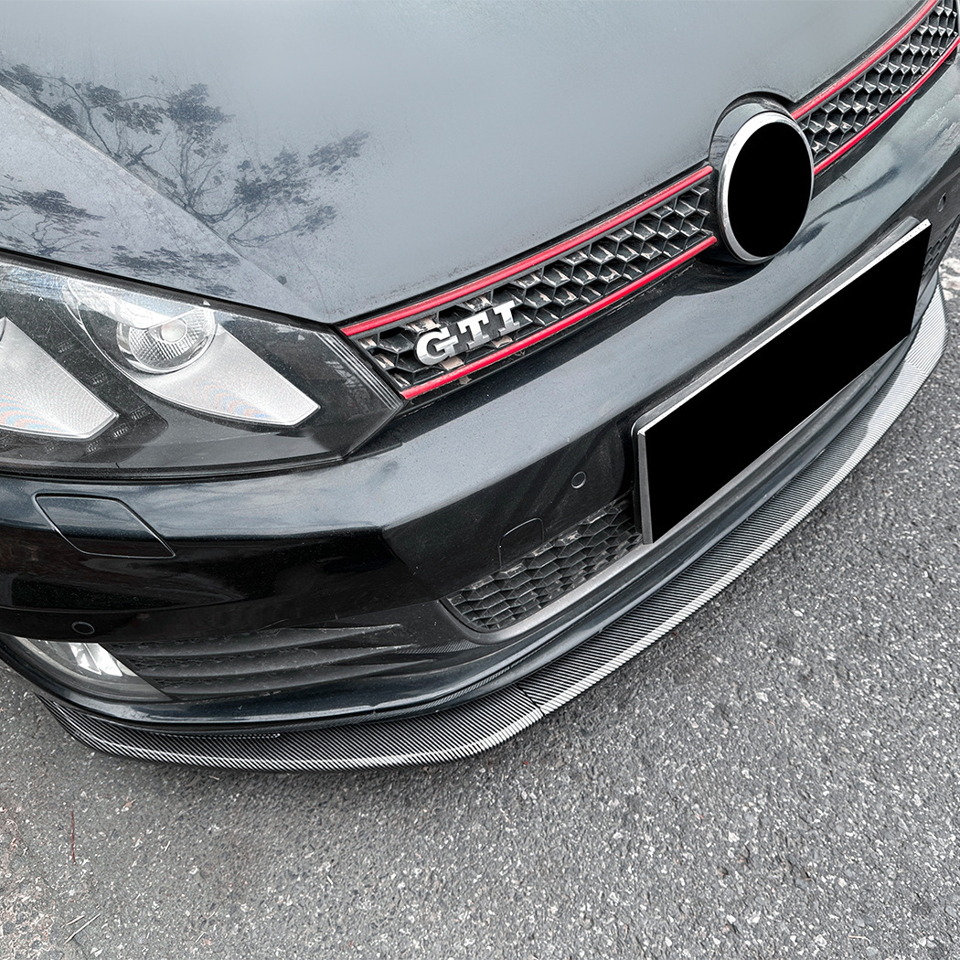 スポーティ全開♪ カーボン ルック フロントリップ フロントバンパーリップ スポイラー ゴルフ 6 VI GTI アディダス エディション35_画像2