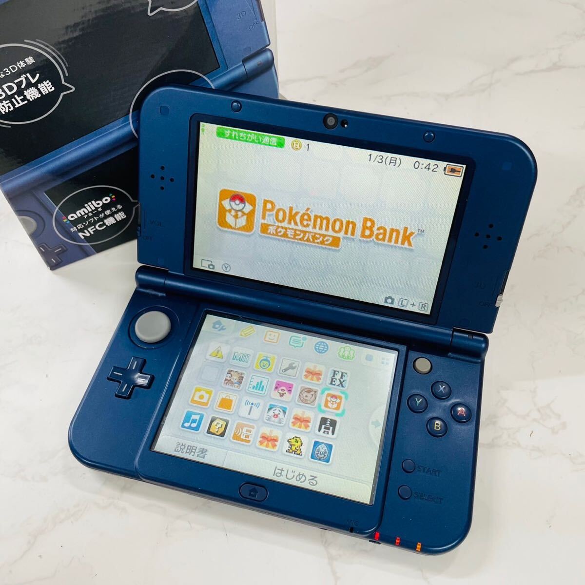 Nintendo New 3DS LL 動(dòng)作良好/ポケバンク?ポケムーバあり WW1551 