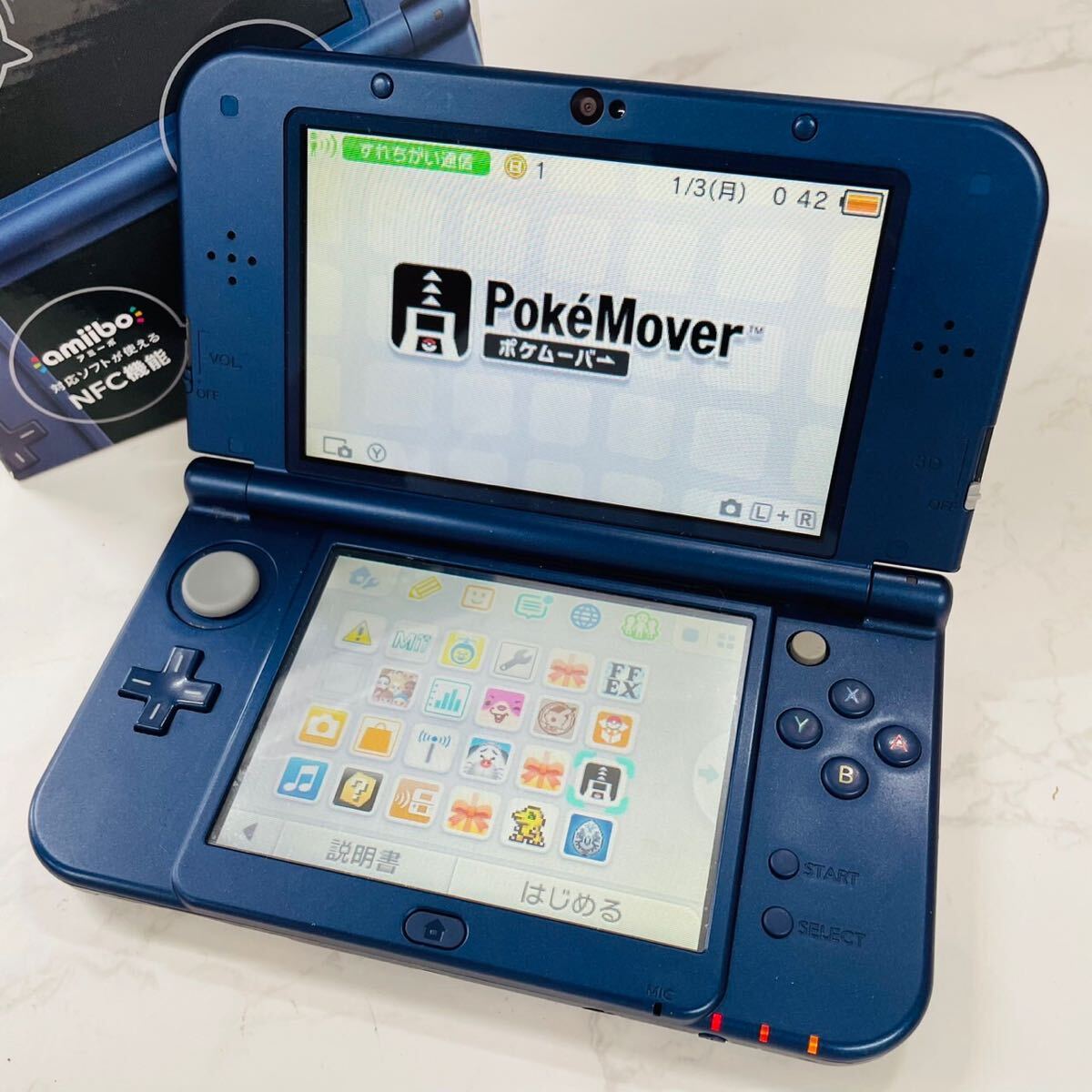 Nintendo New 3DS LL 動(dòng)作良好/ポケバンク?ポケムーバあり WW1551 