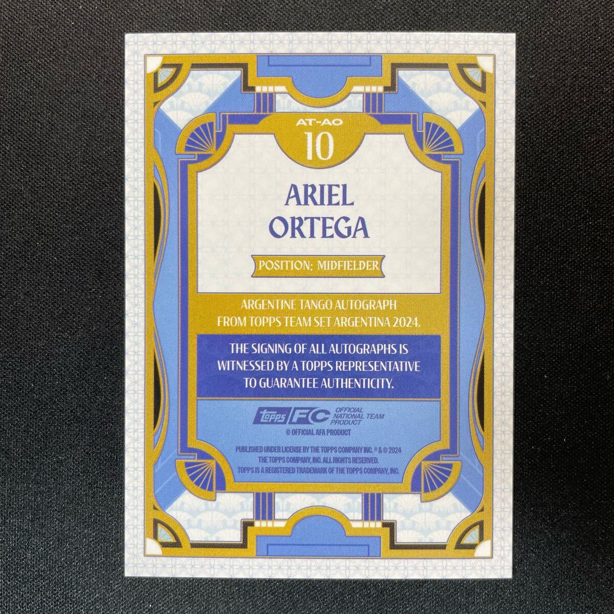 Amazon.co.jp: ARIEL ORTEGA 2022 FANSMALL ARGENTINA on card