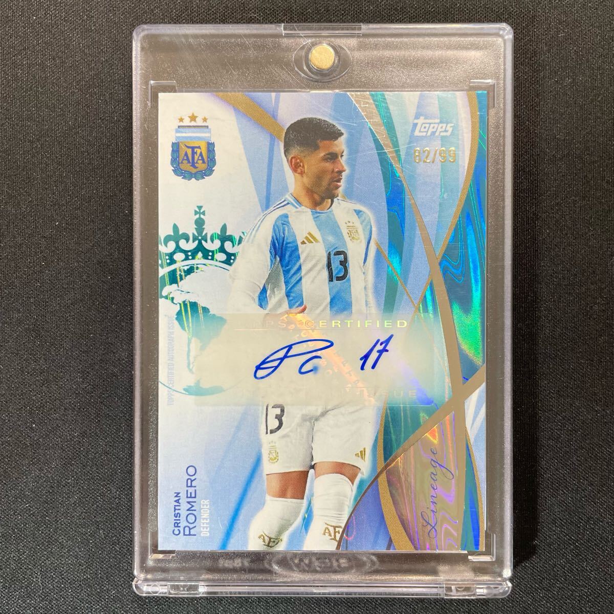 2024 Topps Lineage Argentina Team Set Cristian Romero Auto