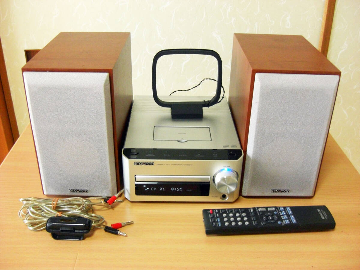 KENWOOD ケンウッド ミニコンポ R-K521 送料込 Kenwood ケンウッド R-K521 CDミニコンポ 動作品リモコン