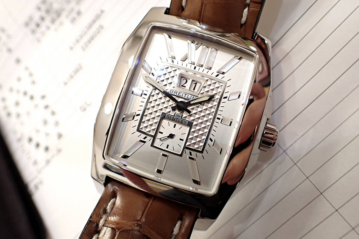 美品/2025年正規(guī)OH済み ◆BREITLING/ブライトリング ベントレー フライングB ◆ ビッグデイト A16362 自動(dòng)巻きメンズ腕時(shí)計(jì)