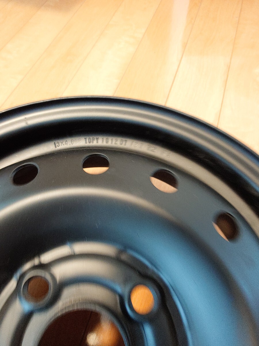 ホンダ 純正 鉄?スチール ホイール 13×4.00B +40 100-4 ハブ徑 約56 1本 スペア?補(bǔ)修用に 簡易涂裝品?、? bimg=