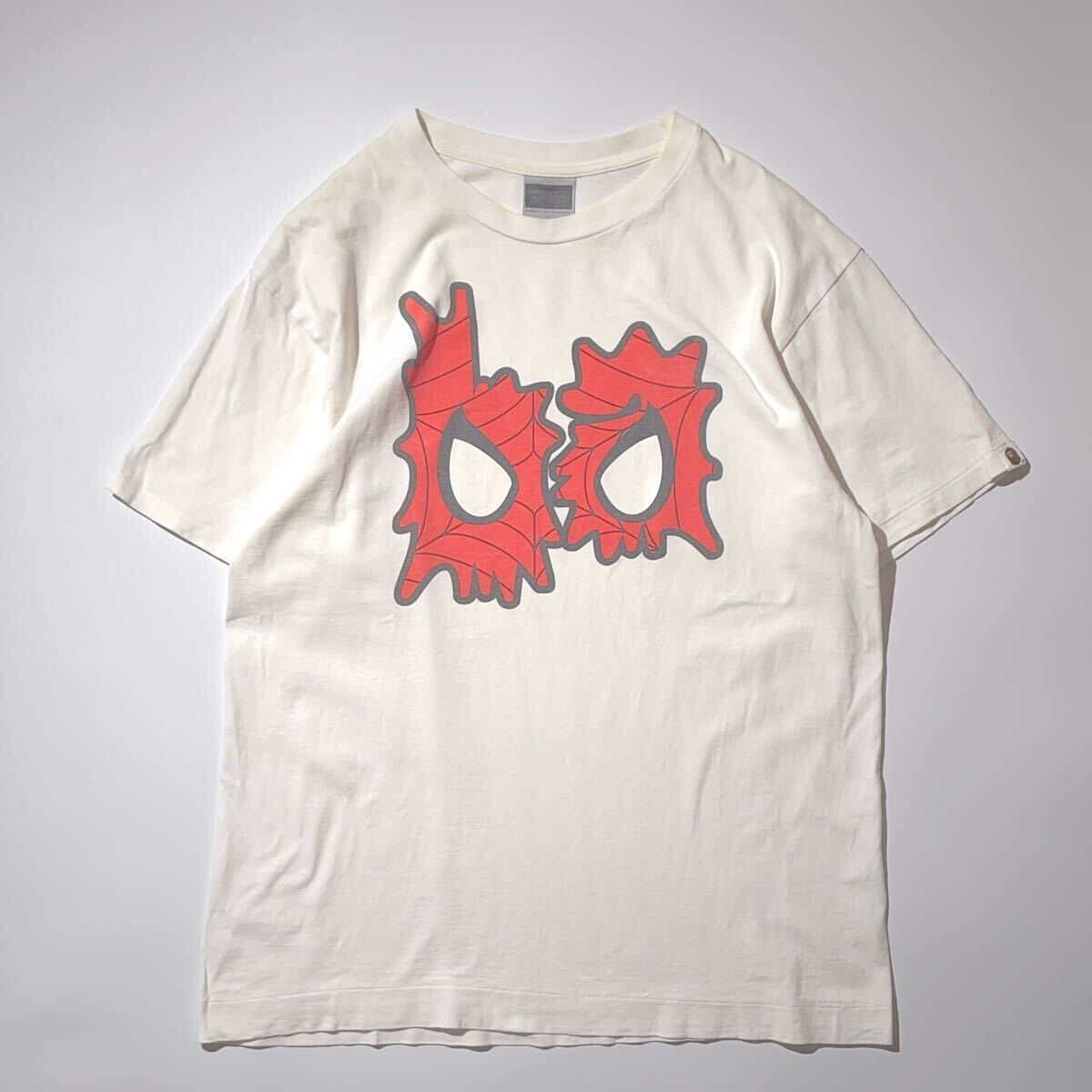 A BATHING APE × スパイダーマン プリントカットソー MARVEL マーベル エイプ Tシャツ