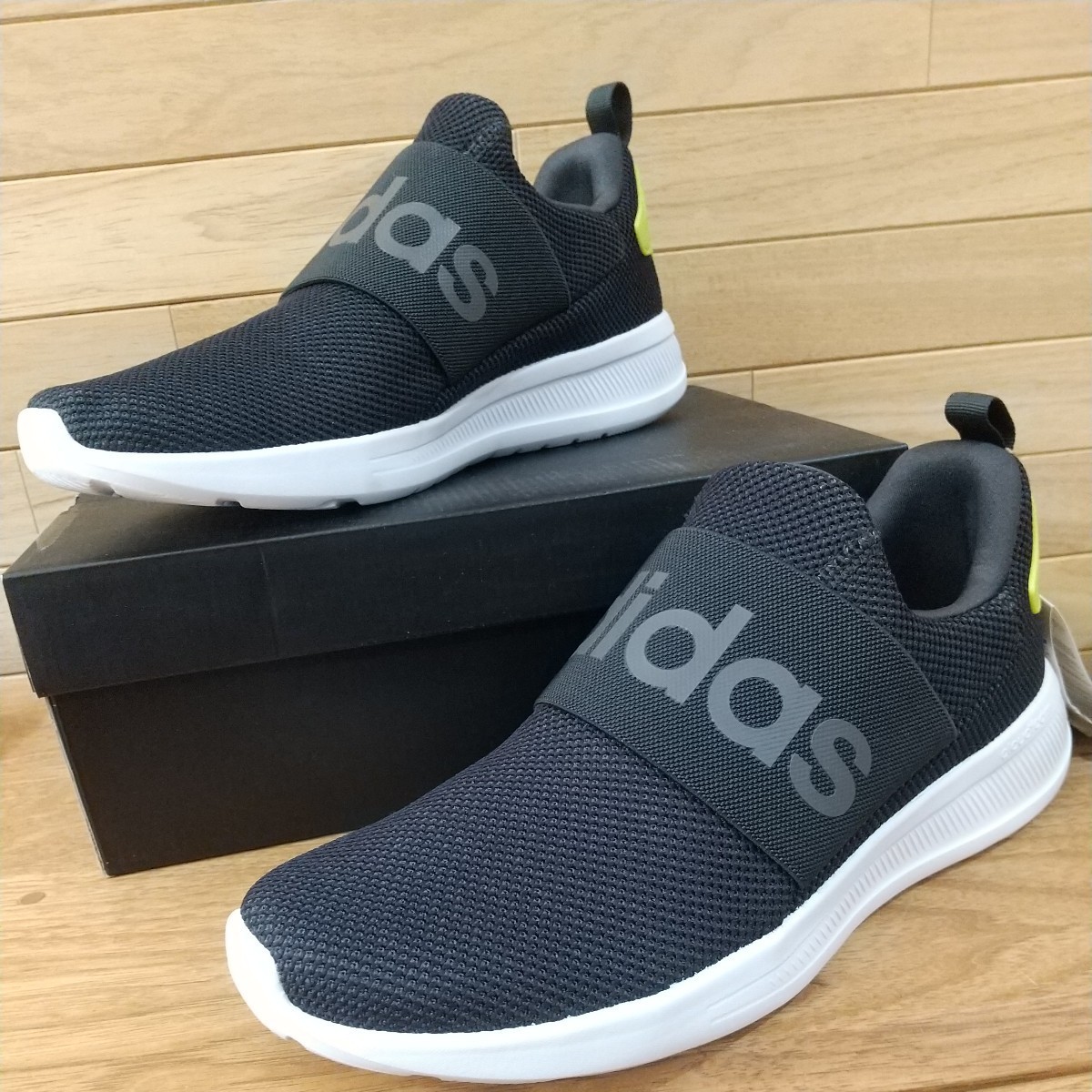 26cm 新品正規(guī)品 adidas アディダス LITE ADIRACER ADPT 4.0M/ライト アディレーサー アダプト 4.0M H04826 カーボン×グレー×イエロト?