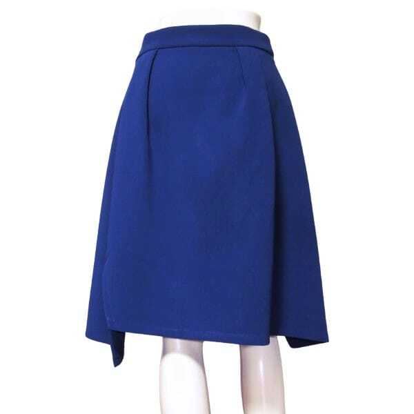  прекрасный товар / Jil Sander темно-синий JIL SANDER NAVY flair юбка Италия производства надпись 32 номер М соответствует б/у одежда синий женский весна осень-зима низ колени длина 