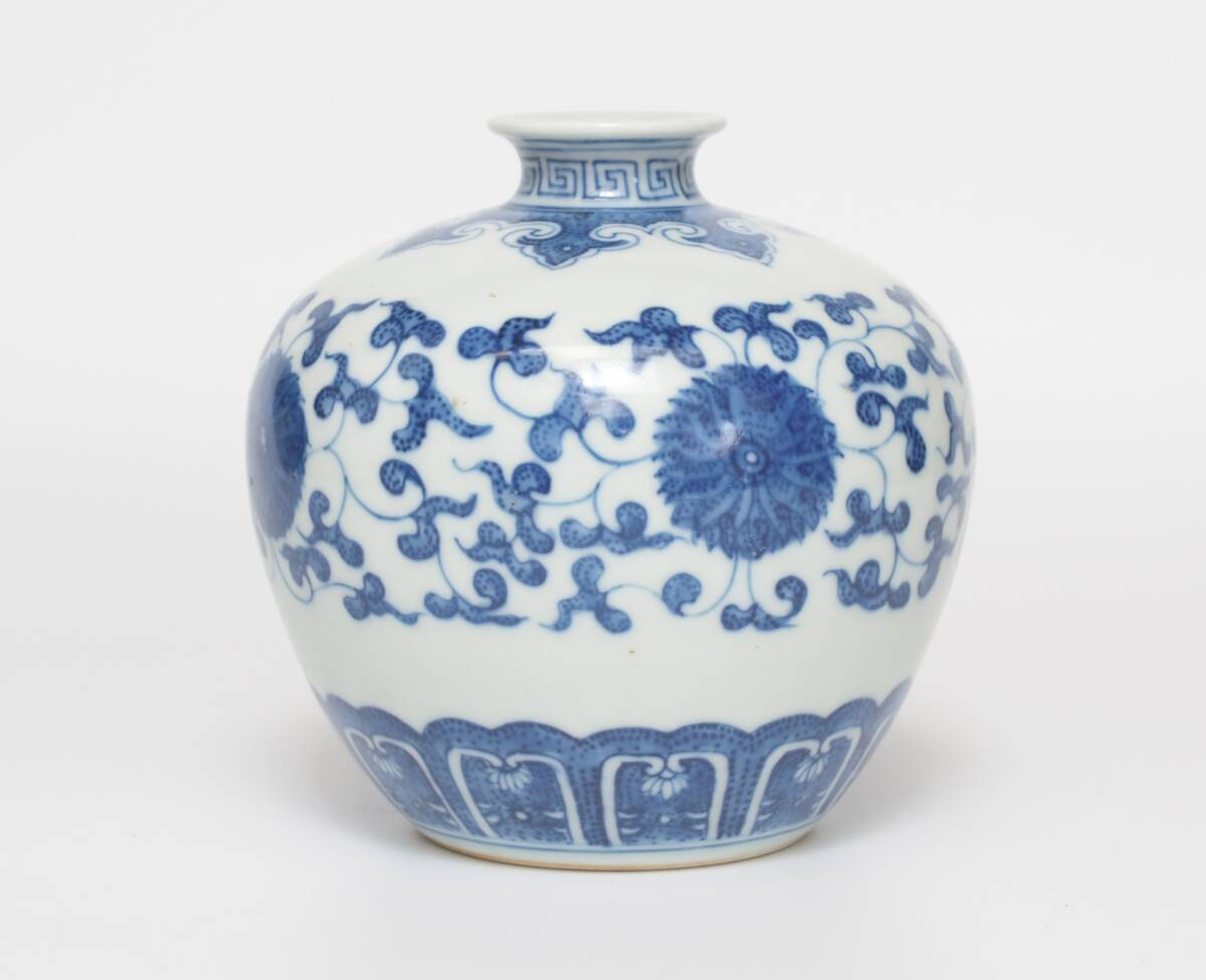 大清乾隆年製 染付花瓶 青花 高10.6cm(染付)｜売買された