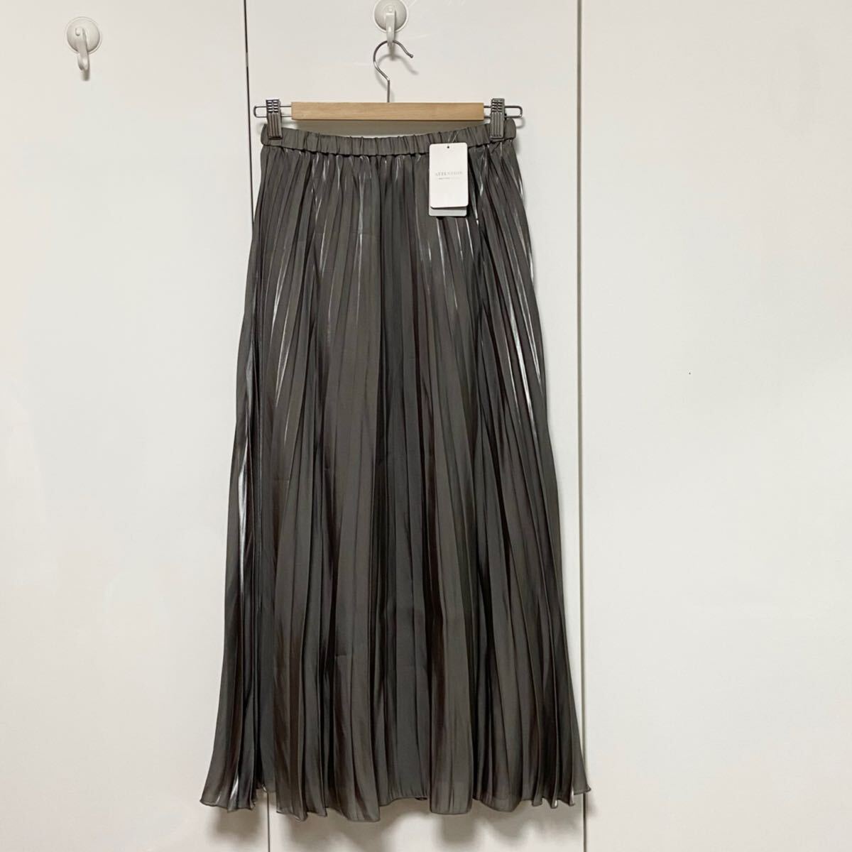 新品 SLOBE IENA グログラン サラン プリーツ スカート 定価12100円