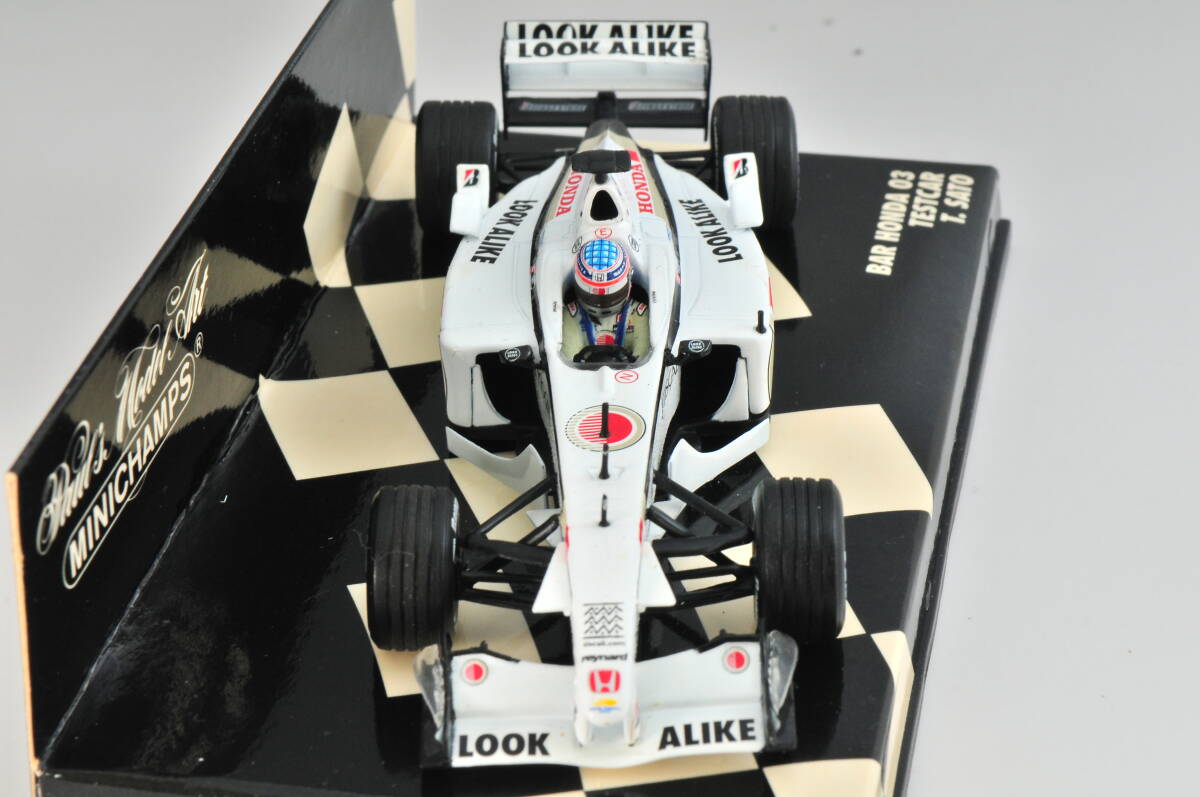 MINICHAMPS BAR HONDA 03 TESTCAR T.SATO ミニチャンプス BAR ホンダ テストカー 佐藤琢磨 1/43 