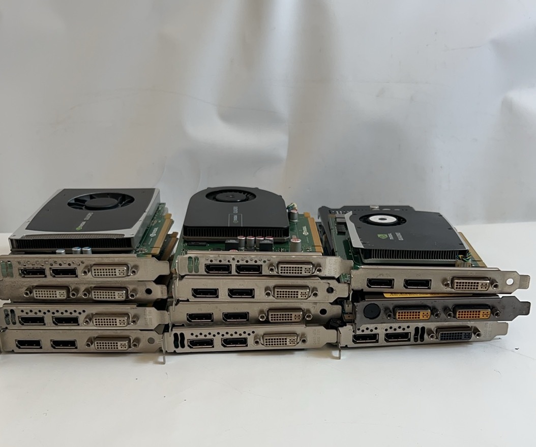 1円～【NVIDIA 他】各メーカー ?グラボ★グラフィックボード★NVIDIA QUADRO K4200/K2200/K2000/2000D 動(dòng)作未確認(rèn) 11點(diǎn)セット【ジャンク】