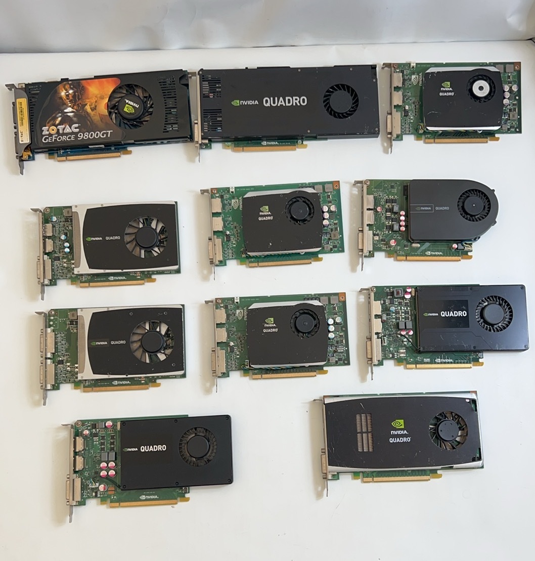 1円～【NVIDIA 他】各メーカー ?グラボ★グラフィックボード★NVIDIA QUADRO K4200/K2200/K2000/2000D 動(dòng)作未確認(rèn) 11點(diǎn)セット【ジャンク】
