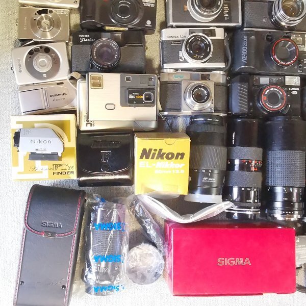 大量まとめ カメラ Canon Nikon OLYMPUS minolta PENTAX YASHICA MAMIYA CONTAX instax FUJI FOTORAMA レンズ 他 現(xiàn)狀品 Z7629EG