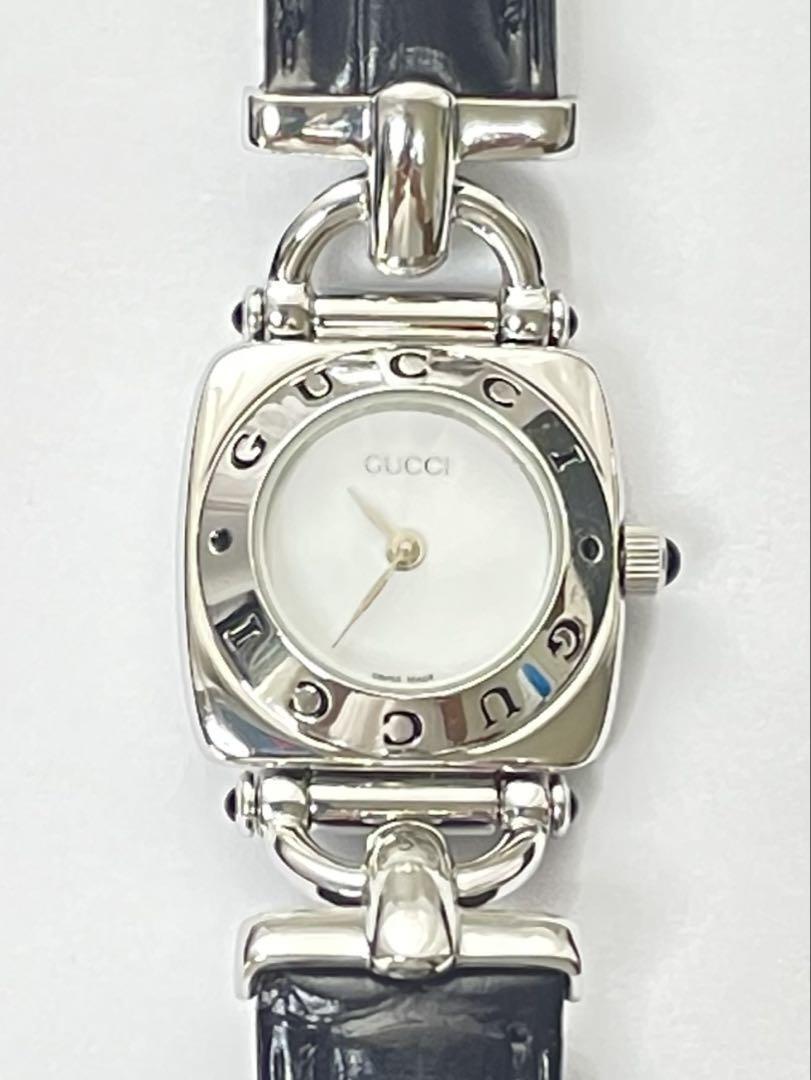 1007 ★稼働品★GUCCI 6300L 女性用 クォーツ腕時計 電池新品 1007 稼働品 GUCCI 6300L 女性用 クォーツ腕時計 電池新品