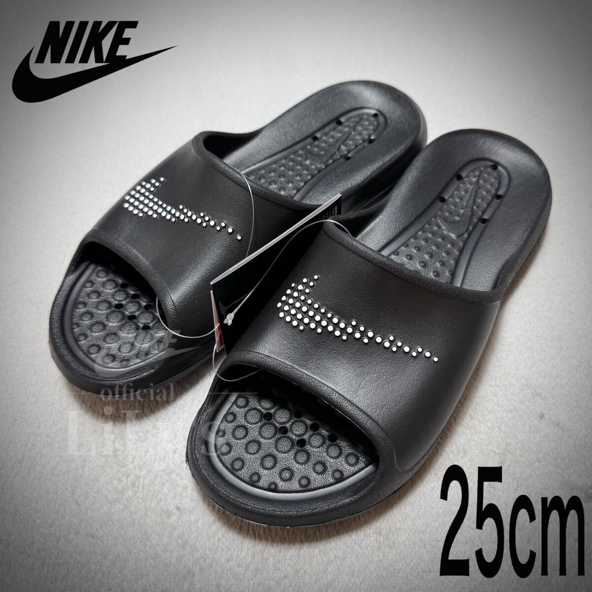 【新品未使用】NIKEサンダル ビクトリーワン 25cm ブラック 黒 CZ5478_画像1