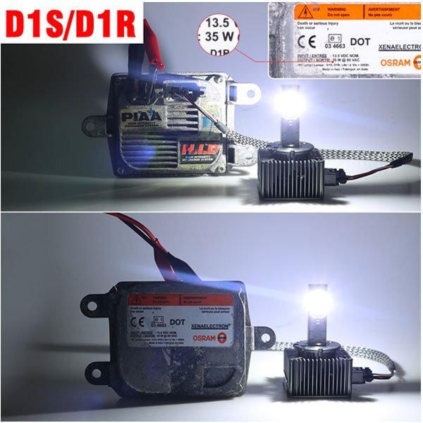 送料無料.. D5S D5R LED 純正HIDをLED化 配線なし 無加工で交換 最新設(shè)計 6500K 9000LM 40W キャンセラー內(nèi)蔵 一體型 NW1-D5 2個 新品