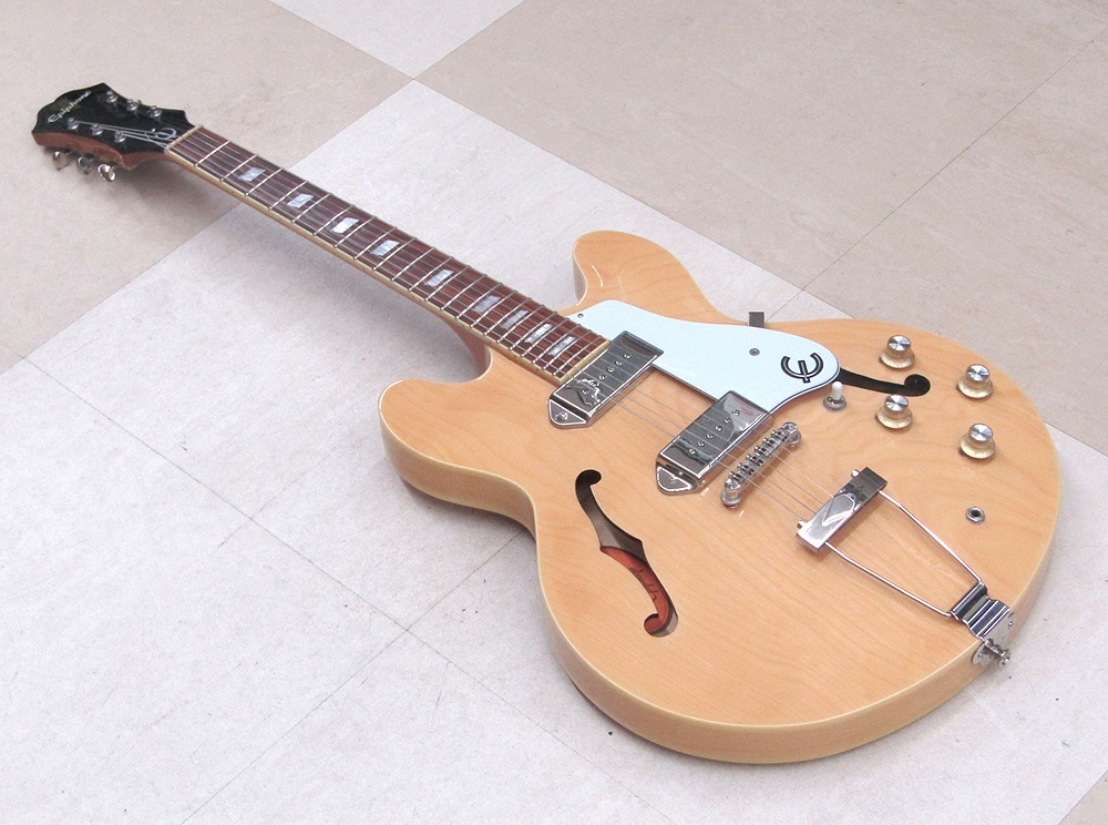 Epiphone Epiphone Casino NA semi ako электрогитара натуральный мягкий чехол приложен б/у прекрасный товар рабочий товар 
