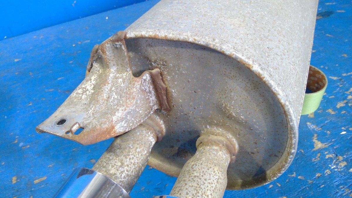 (S)　日産 スカイライン HR31 R31 RB20E 純正マフラー リアマフラー マフラーカッター付き 4ドア ハードトップ ※個(gè)人宅配送不可支店止め