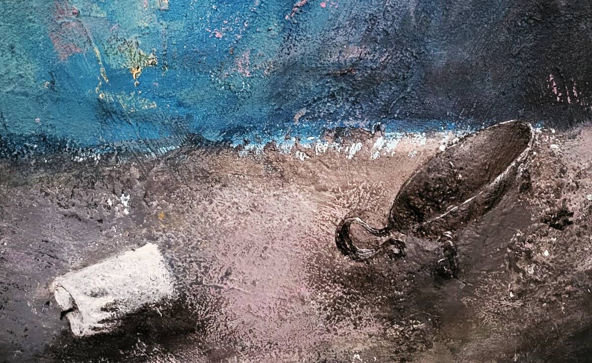 二科展入選作】戦場に在る静寂の時 / 抽象画 145×112㎝ F80号