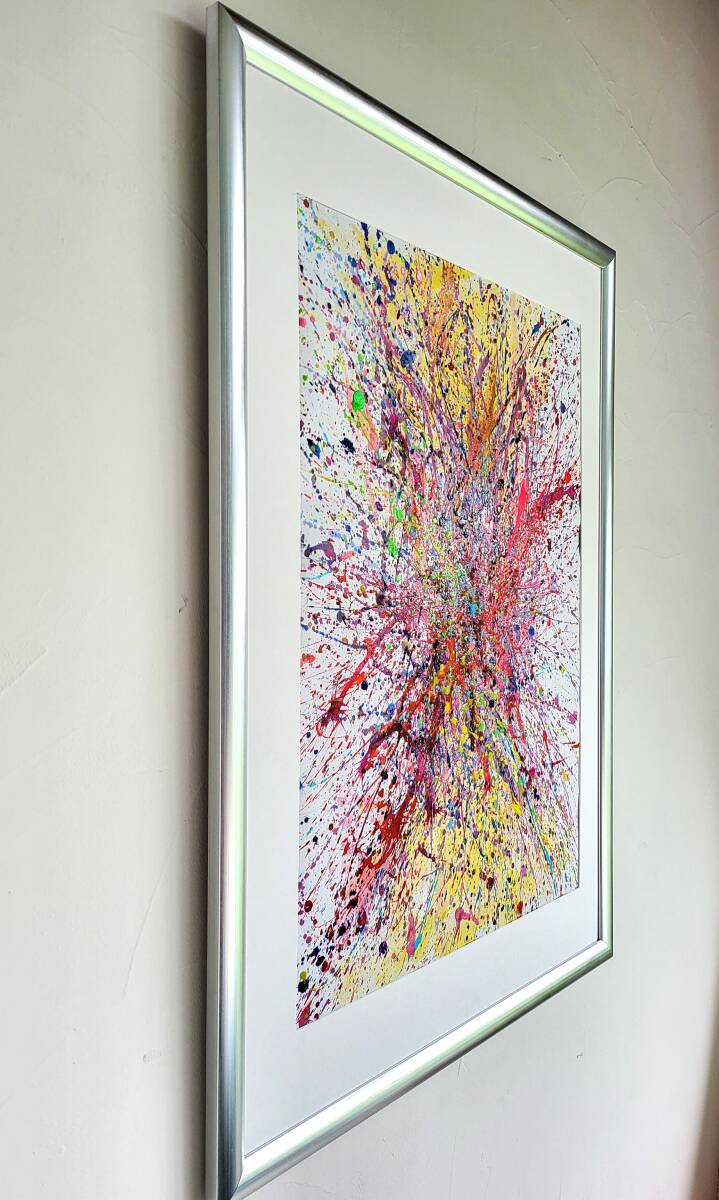 私たちの存在X / 抽象画 77×56㎝ B2 額縁セット 原画1点 モダン 私たちの存在X / 抽象画 77×56㎝ B2 額縁セット 原画1点 モダン