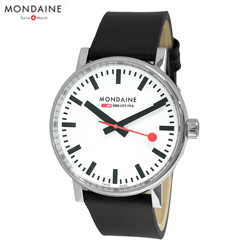 モンディーン MONDAINE 腕時計 40mm ブラックヴィーガンレザー EVO2 エヴォ2 MSE.40110.LBV メンズ 并行輸入品