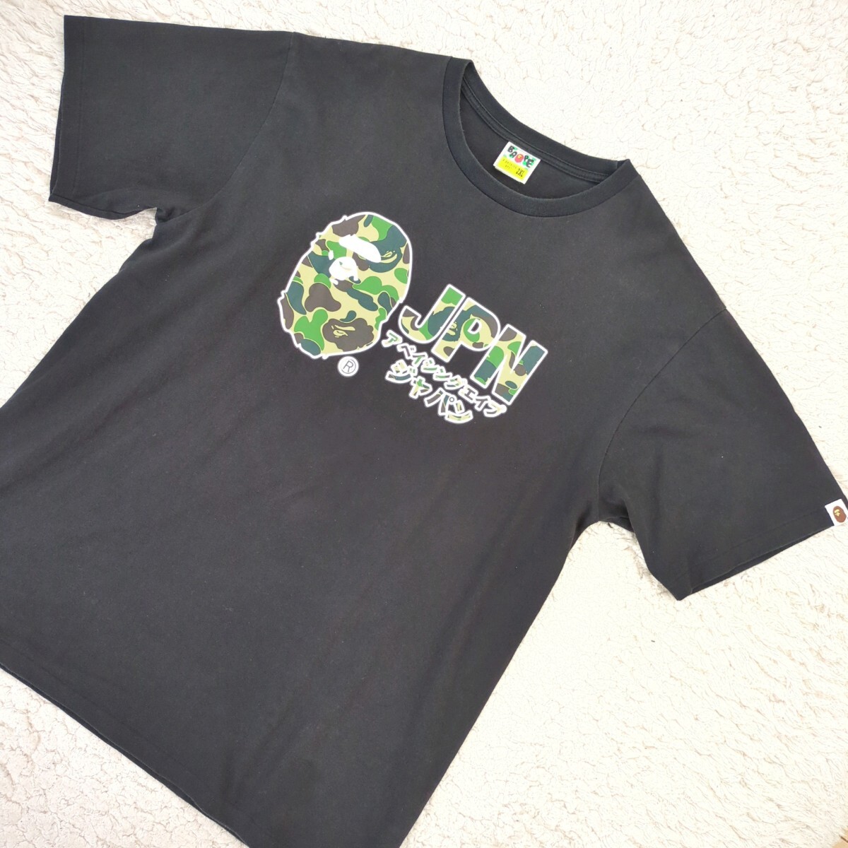 アベイシングエイプ A BATHING APEAbc Camo Jpn Katakana TEEカモフラージュ ジャパン カタカナ Tシャツ JAPAN 迷彩 カモ 2XL メンズ