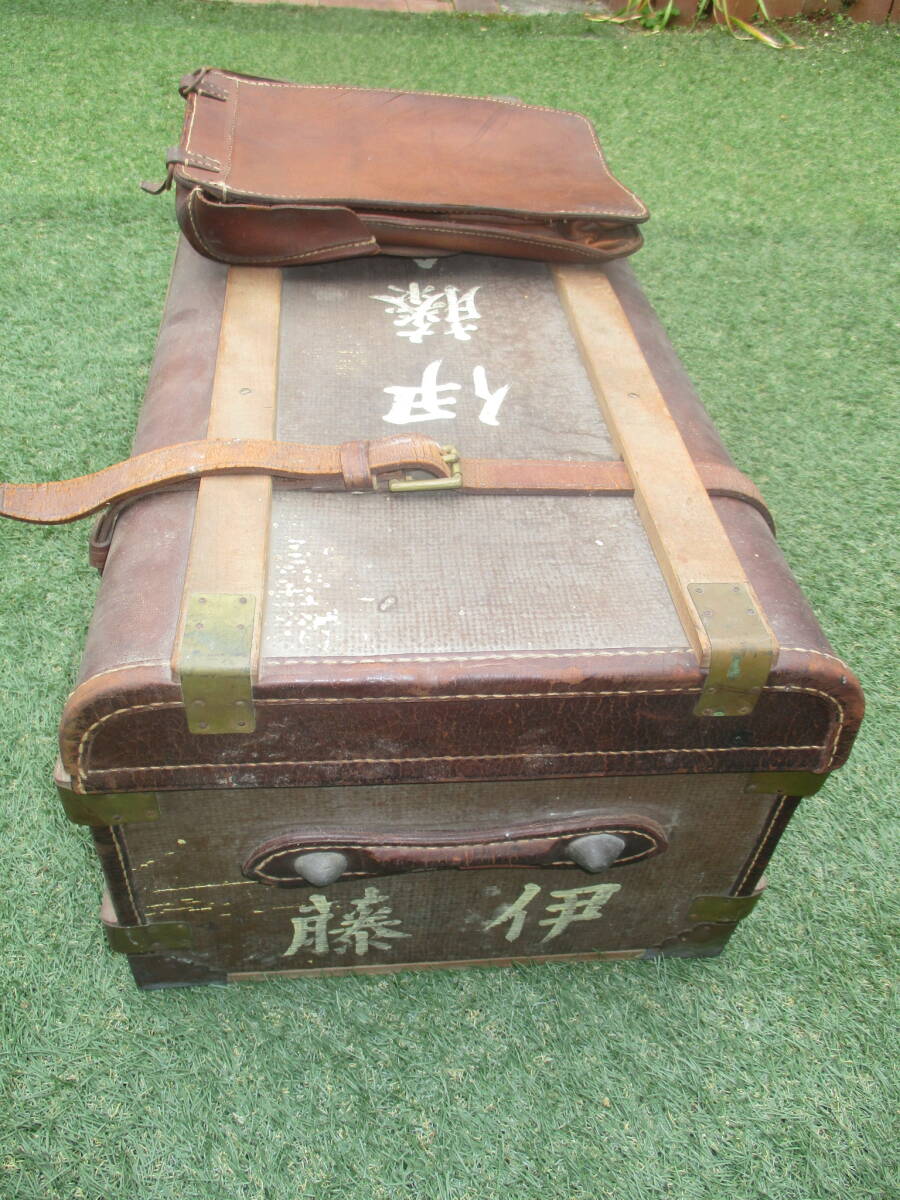 大日本帝国陸軍 将校行李（トランク） ＜将校大型図嚢付