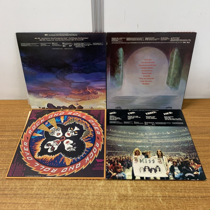 △01)【同梱不可】KISS キッスのLPレコード まとめ売り4点セット