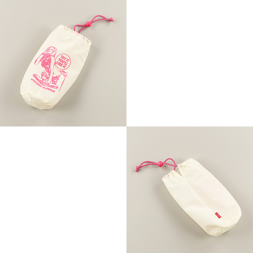 00’s レディース ヒステリックグラマー 総柄プリントワンピース水著 FREEサイズ オフホワイト（ジャンク商品）
