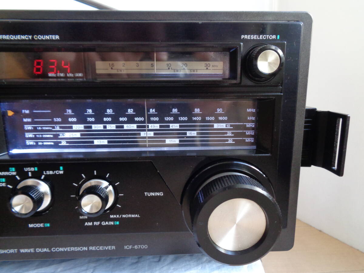 SONY ソニー　ICF6700　5バンドラジオ（FM/MW/SW1～3）美品整備作動(dòng)品
