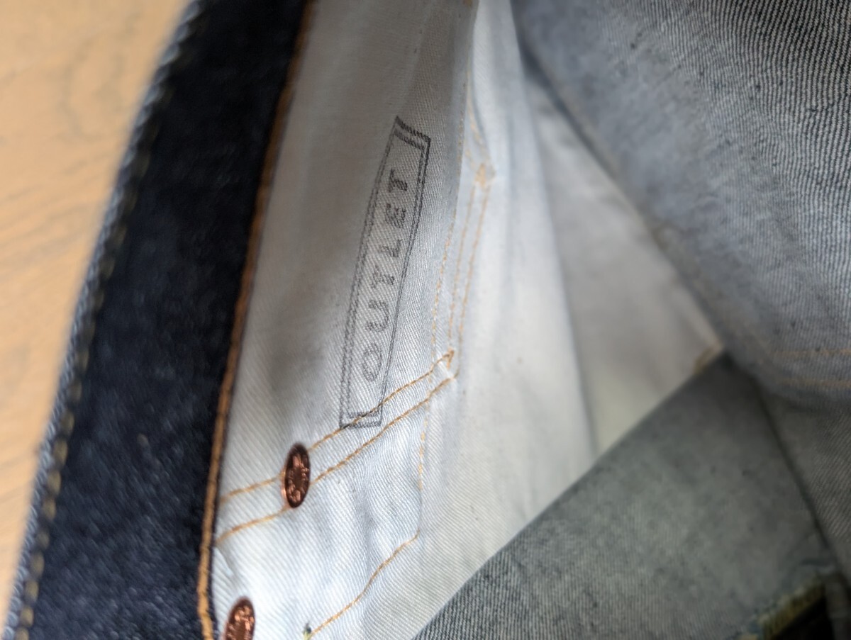 realmaccoys S614 W33L34 ノンウォッシュデニム リアルマッコイズ levis lee warehouse denime resolute fullcount sugarcane TCBジーンズ