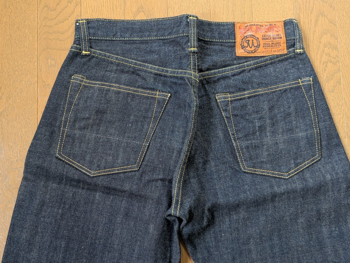 realmaccoys S613 W33 デニム　リアルマッコイズ levis lee warehouse denime resolute fullcount sugarcane TCBジーンズ