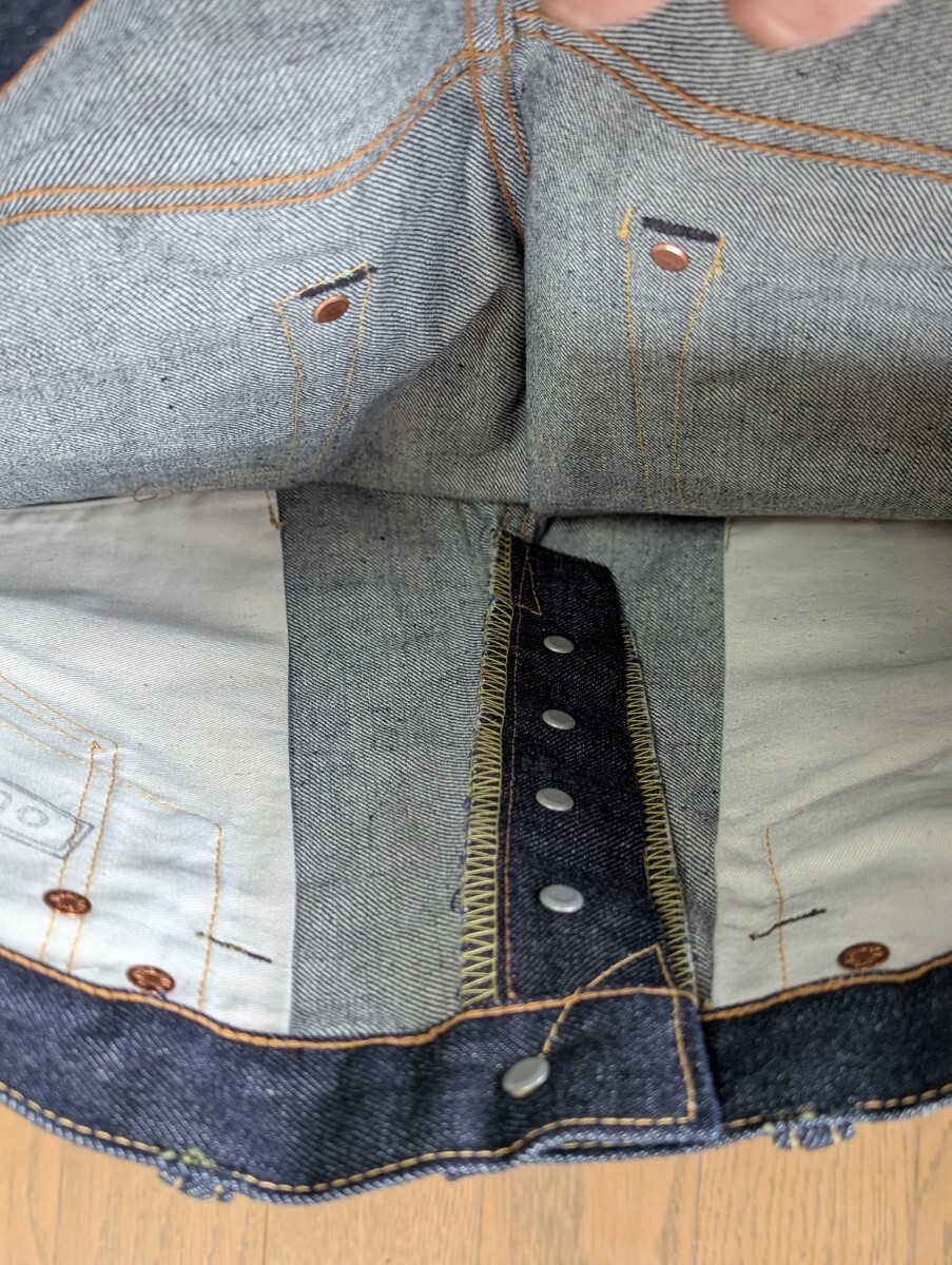 realmaccoys S614 W33L34 ノンウォッシュデニム リアルマッコイズ levis lee warehouse denime resolute fullcount sugarcane TCBジーンズ