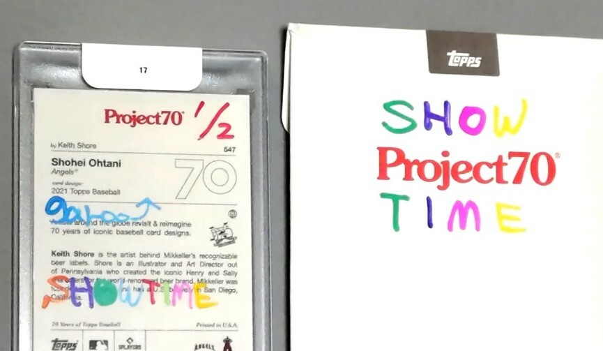 大谷翔平 Topps Project70 Card 547 ポケモン風カード トップス
