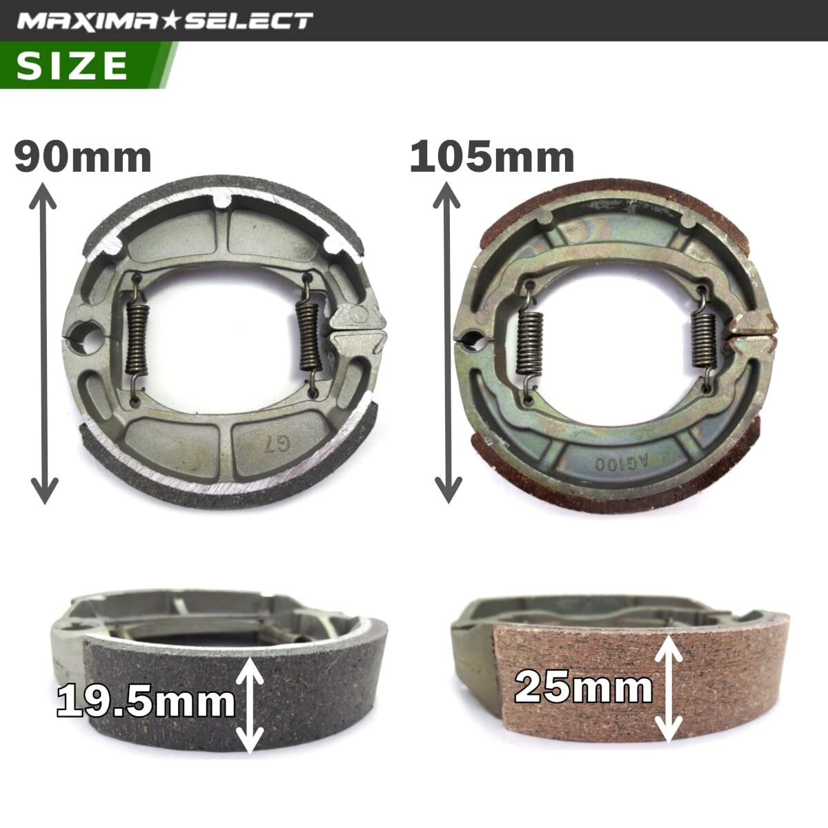 ブレーキシューセット レッツ4 フロント リア 前后セット ブレーキ アドレスV50 レッツ レッツ2 レッツ4パレット レッツバスケット