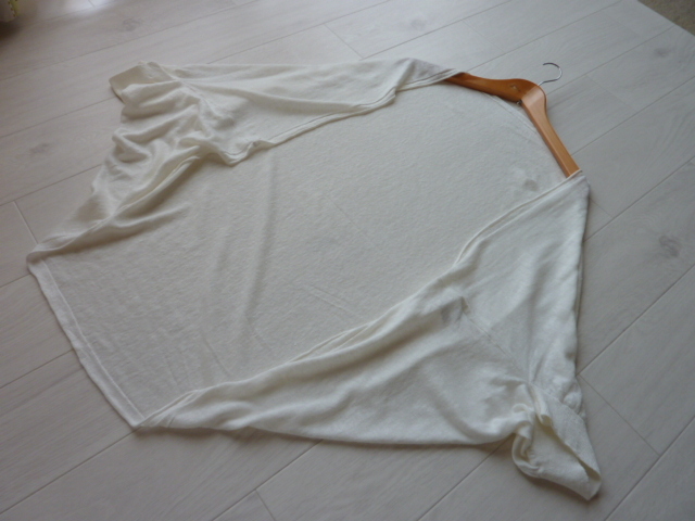 中川政七商店 リネン100％ カーディガン 羽織り オフホワイト 麻100％ レディース 春夏