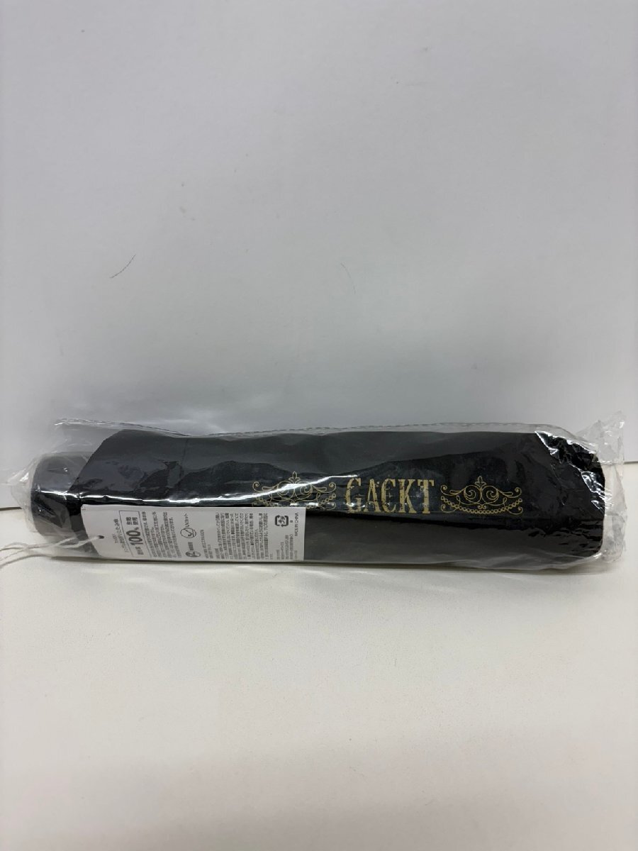 【86】⑧ ほぼ未使用 GACKT ガクト 大魔王生誕祭 2024 晴雨兼用 シンプル遮光折りたたみ傘 ロゴ入り ガクトさん お誕生日 保管現(xiàn)狀品