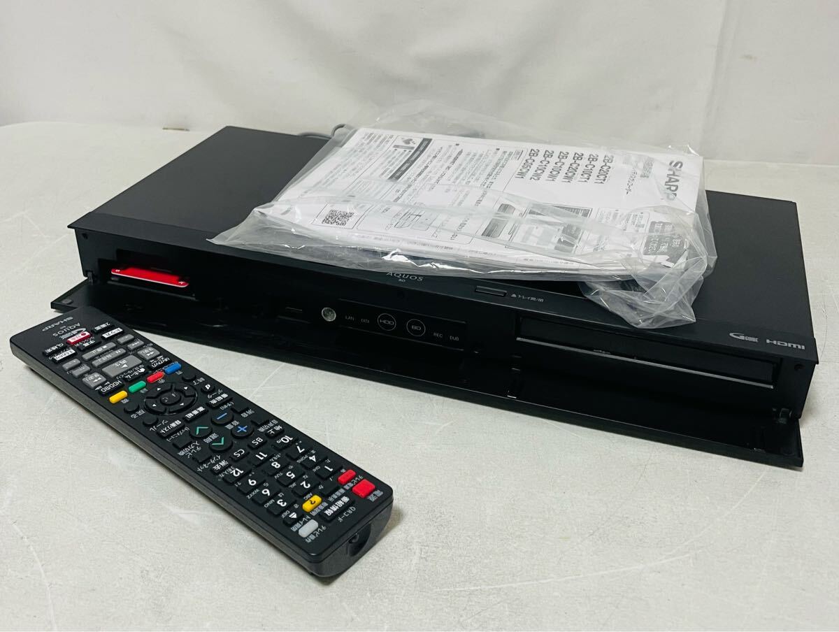 SHARP 2B-C20CT1 ブルーレイレコーダー BD HDD 19年制 通電のみの確認(rèn)です。 0537
