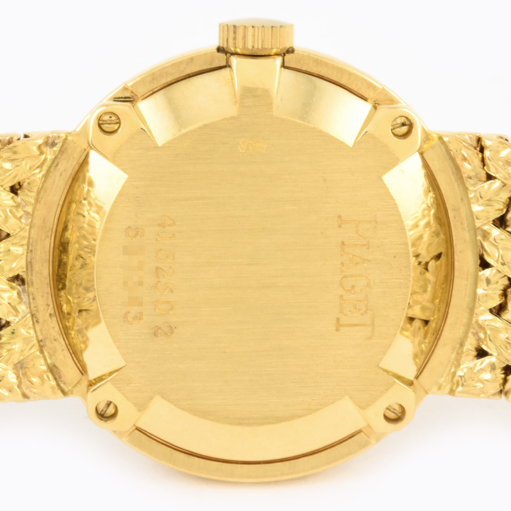  Piaget PIAGET Dan sa- наручные часы ручной завод шампанское циферблат 49.2g K18YG желтое золото чистое золото ручной завод бриллиантовая оправа женский 