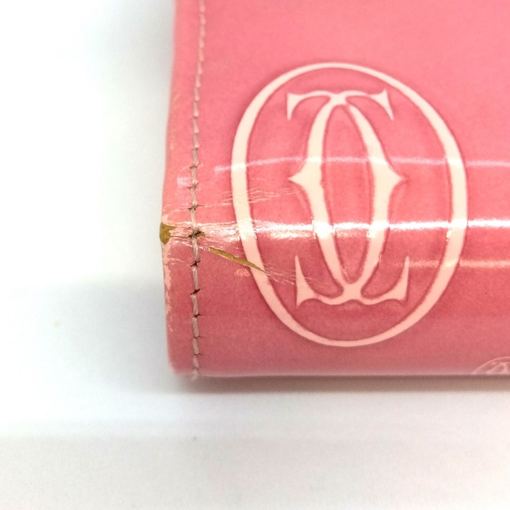 カルティエ Cartier ハッピーバースデー 長(zhǎng)財(cái)布 パテントレザー CRL3001282 ピンク