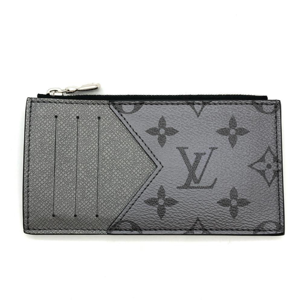 ルイヴィトン LOUIS VUITTON コインカードホルダー カードケース タイガ ラマ M30839 シルバー RFID モノグラム グレー