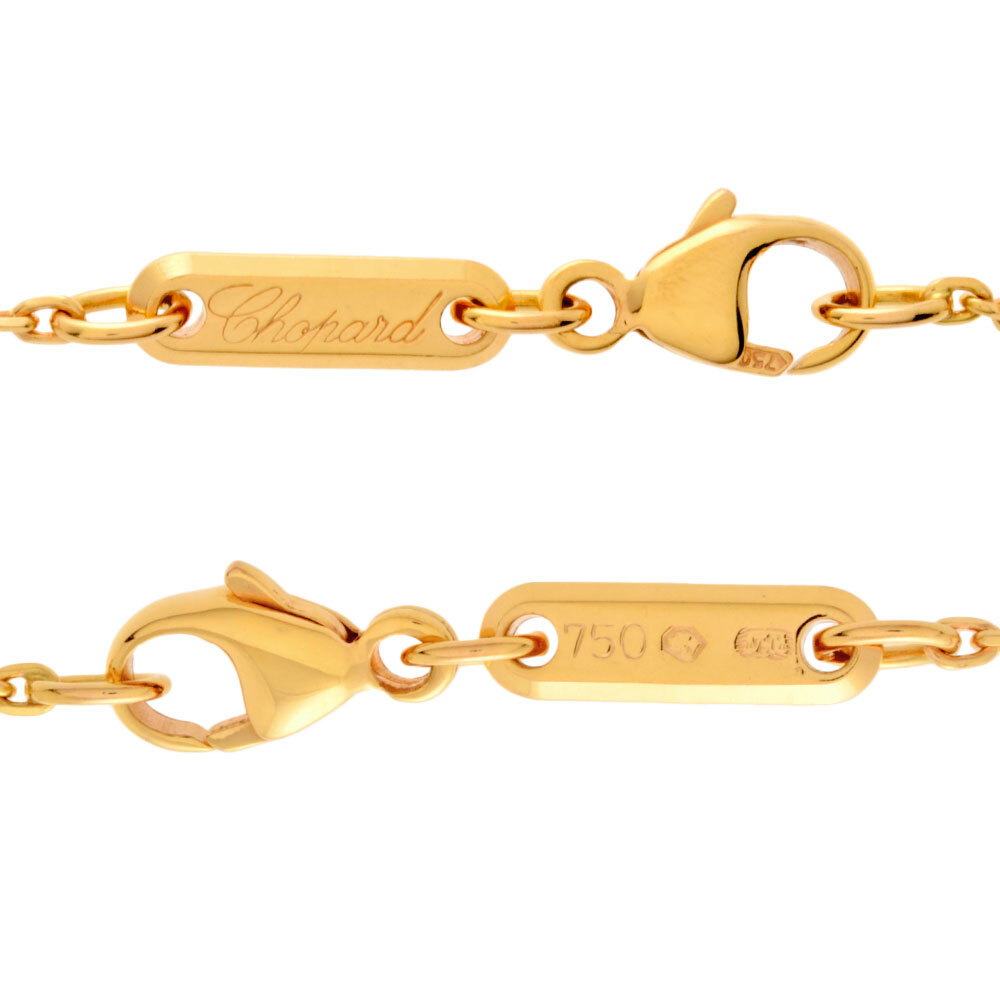 ショパール Chopard ハッピーダイヤモンド バブル ネックレス ダイヤモンド K18PG レディース