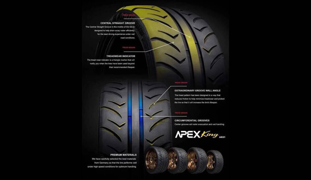 LANDSAIL APEX King AK01 TW200 255/35ZR18 255/35/18 255/35R18 TW200 タイムアタック ドリフト ランドセイル