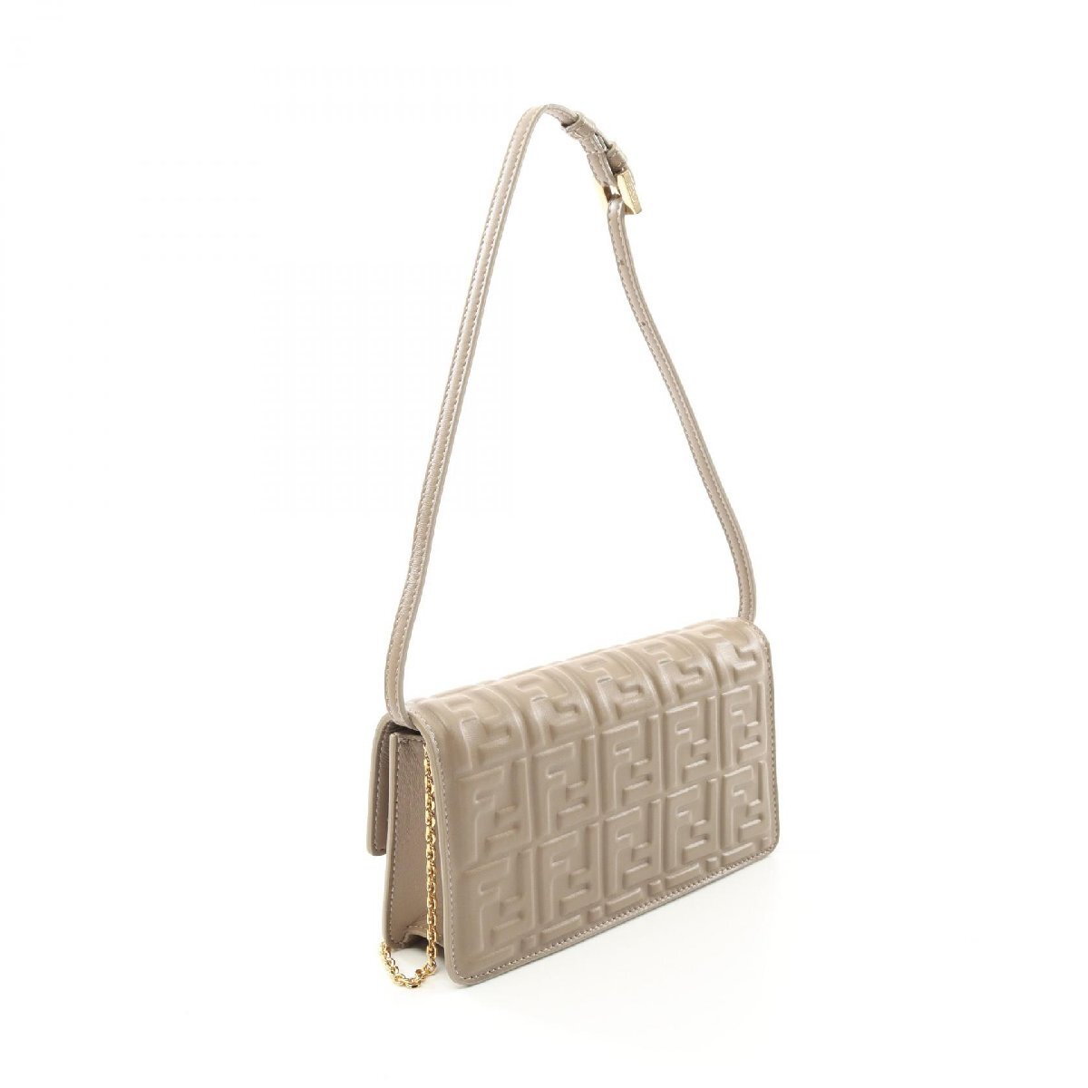 フェンディ バゲット ズッカ ブランドオフ FENDI レザー ショルダーバッグ レザー レディース