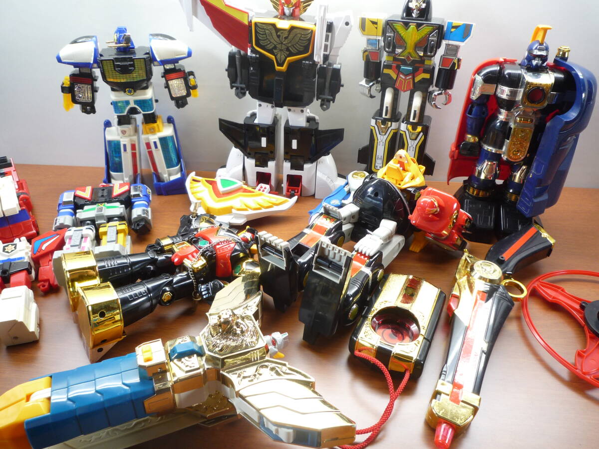 GKW1467　勇者ファイバード　宇宙剣士ライアン　カクレンジャー　など　戦隊(duì)ロボット　ジャンク　まとめ売り