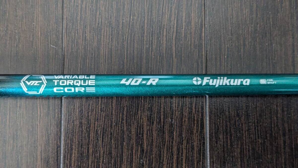 フジクラ　スピーダNXグリーンドライバー用シャフト　40R　ダンロップスリーブ装着　MR.G製グリップ付き_画像3