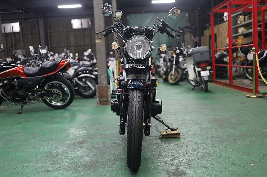 昭和55年12月/國內(nèi)物/Z400FX/極上/フルカスタム/當時物ウエダスイングアーム/ウエダトップブリッジ/FCR28π/オイルクーラー/當時物リード管